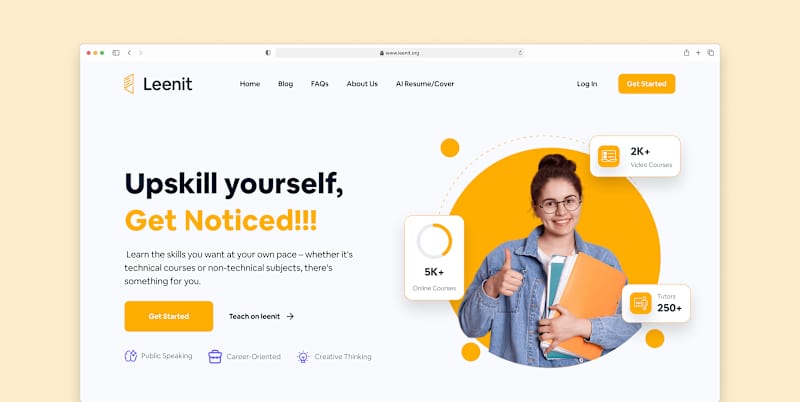 Cover image for Leenit - E-learning platform :: Behance