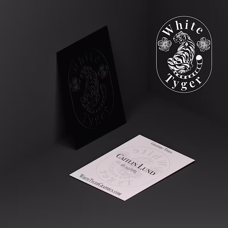 Cover image for White Tyger Logo Design and Mockups