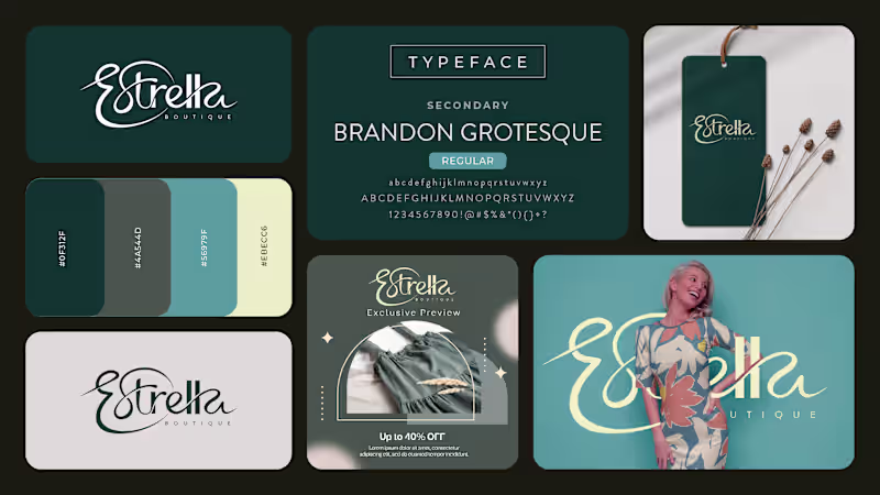 Cover image for A graceful logotype and refined color palette for Estrella B...