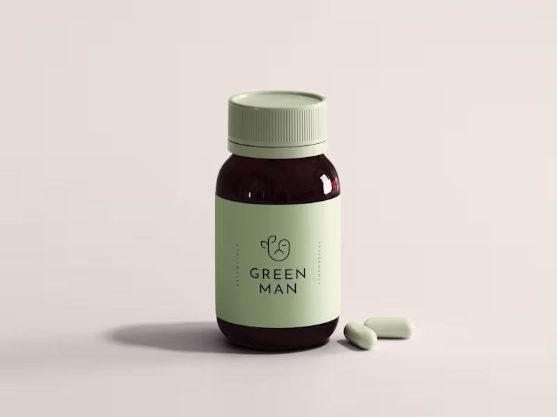 Cover image for Line logo design for Green Man Supplements