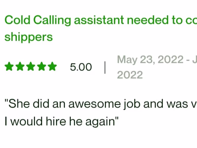 Cover image for Sales person that takes you from a cold call to a closed deal.