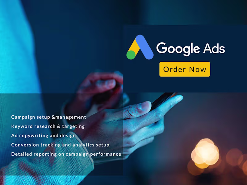 Cover image for I Will Set Up and Manage Your Google Ads Campaign to Drive Sales
