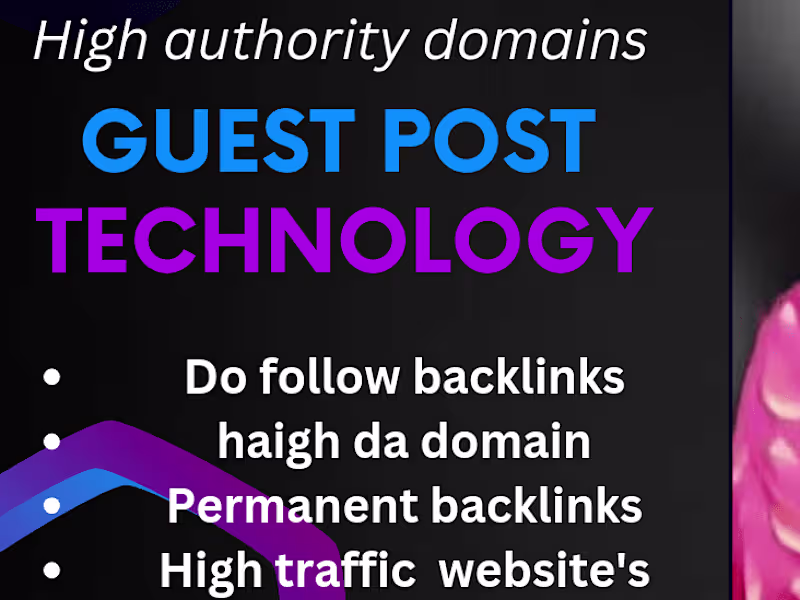 Cover image for i will do Guest post on high DA DR  sites permanent backlinks