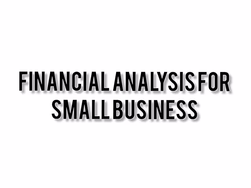 Cover image for Case Study: Financial Analysis for Small Business