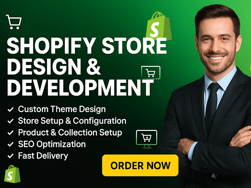 Cover image for Custom Shopify Store Design & Development