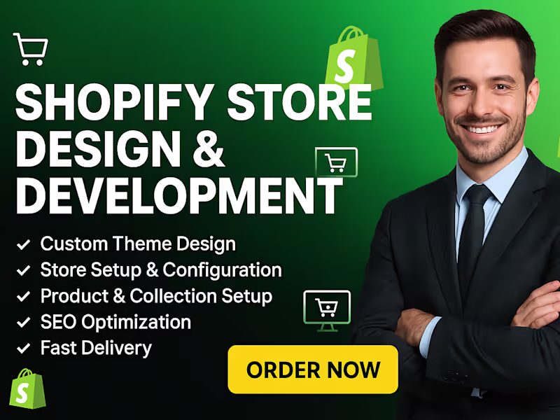 Cover image for Custom Shopify Store Design & Development