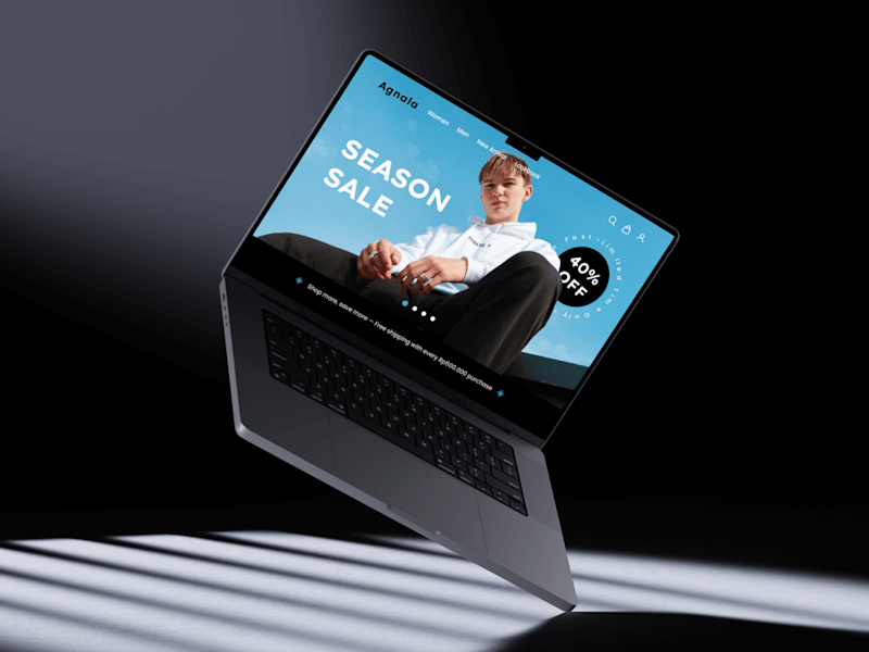 Cover image for Modern Online Store Design for Agnala Fashion