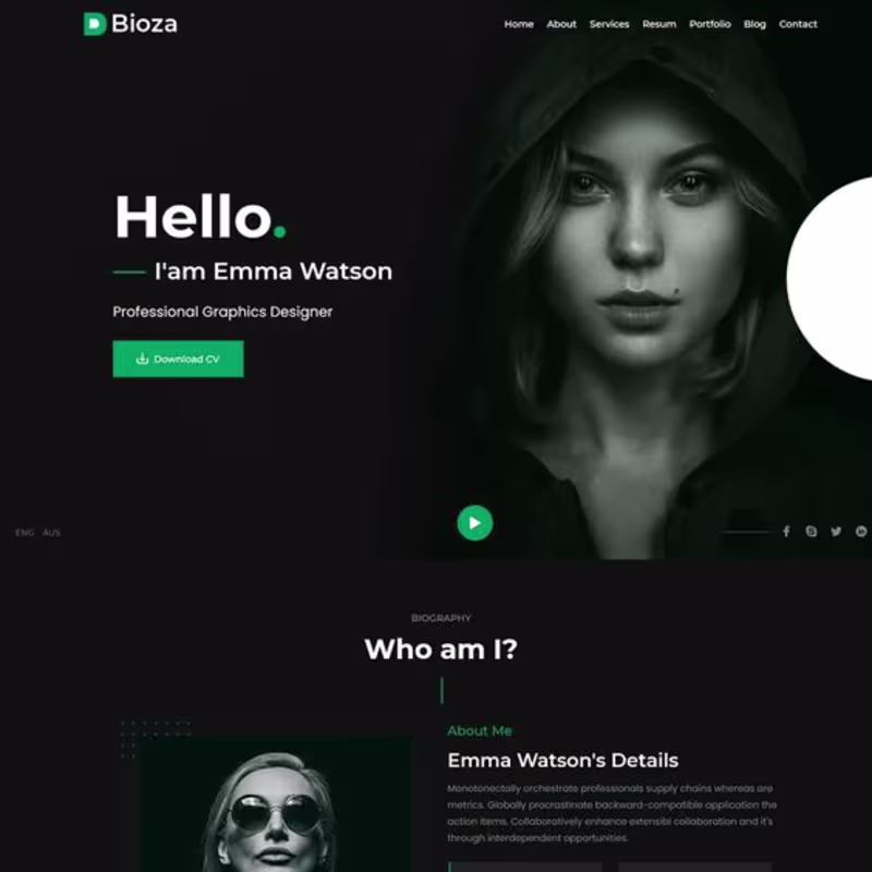 Cover image for Marketing website for a professional