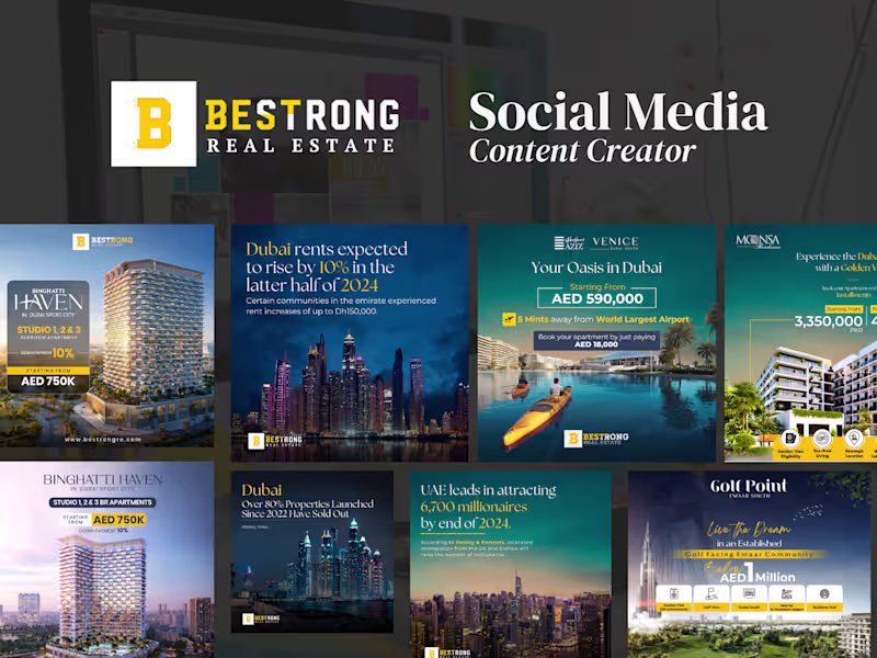 Cover image for Bestrong Social Media Content