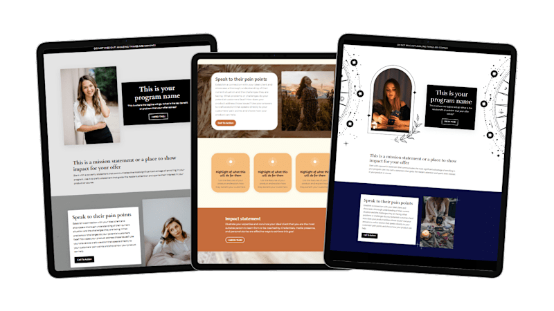 Cover image for Kajabi Landing Page Templates — Virtual Christa