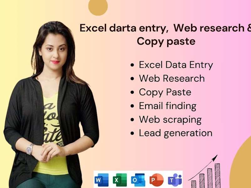 Cover image for Data Management Specialist ready to handle Excel data entry