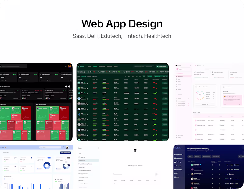 Cover image for Web App & SaaS Design — Usability, Scale & Conversion