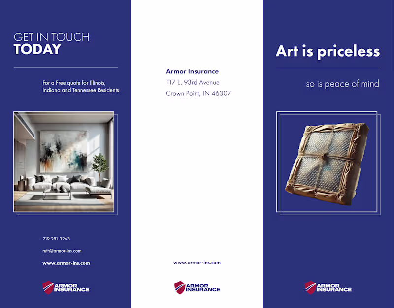 Cover image for Fine Art Insurance Brochure for Armor Insurance