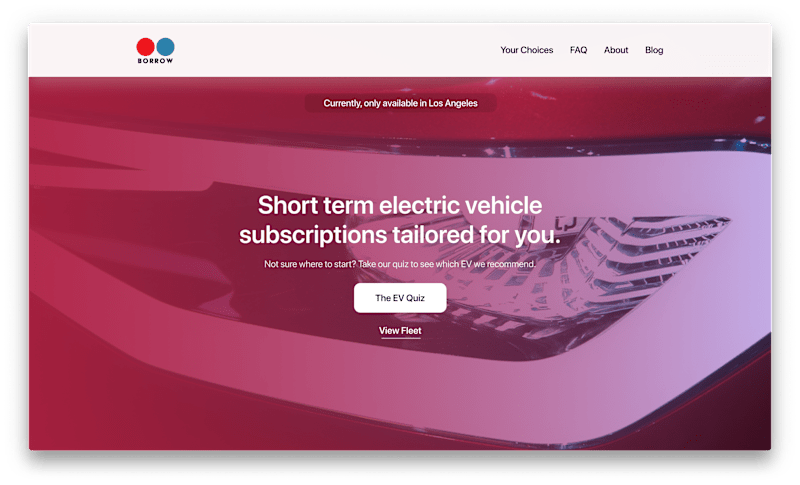Cover image for Borrow Website Redesign
