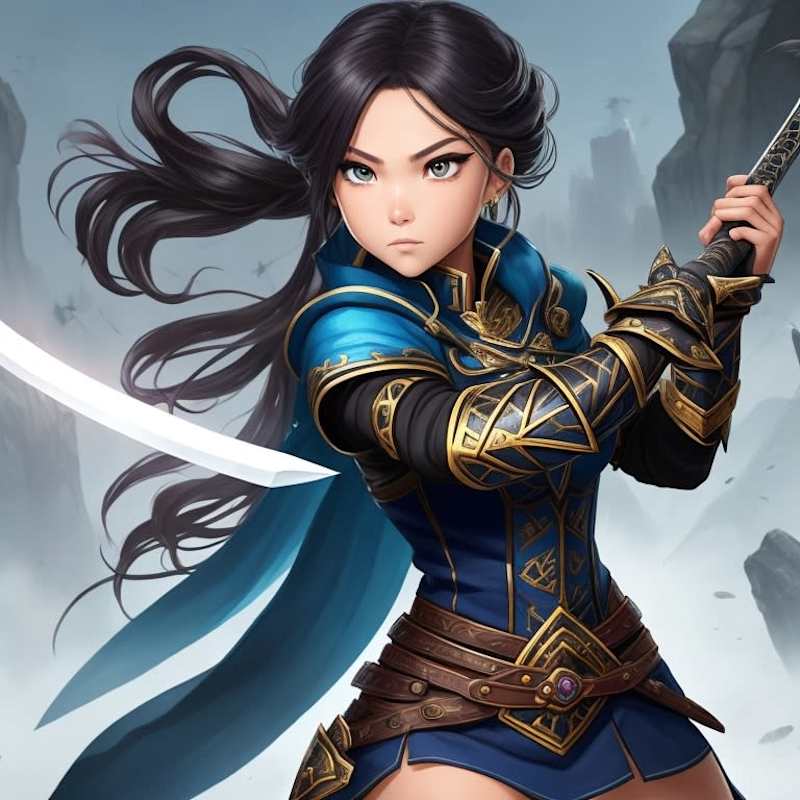 Cover image for A Captivating Warrior | Graphic Design | Game Character