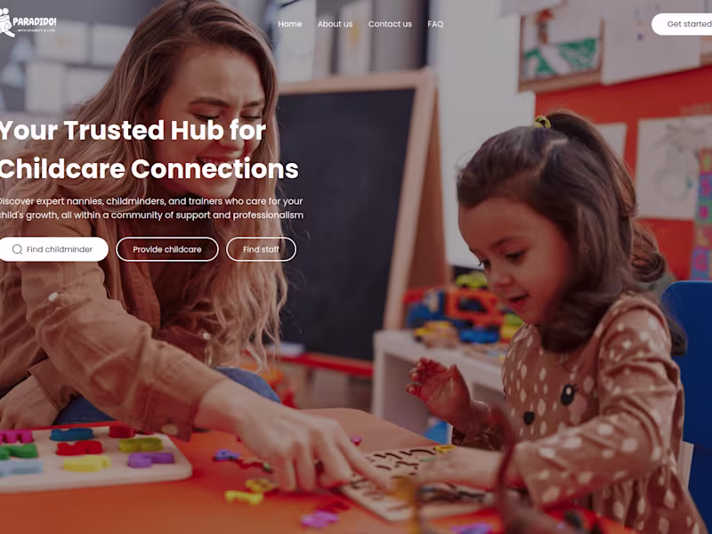 Cover image for Paradido Childcare – Connecting Parents & Childminders 