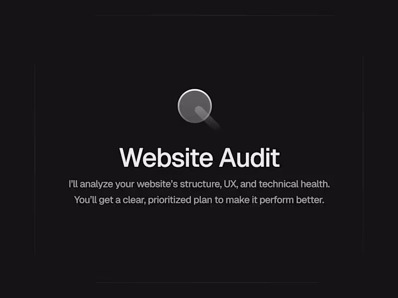 Cover image for Website Audit