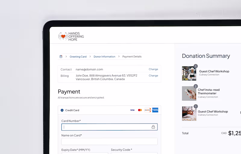 Cover image for Donation Microsite & E-Catalogue Experience for a Non-profit
