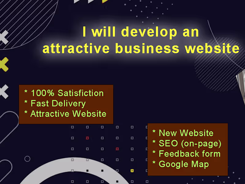 Cover image for Website Development with on-page SEO