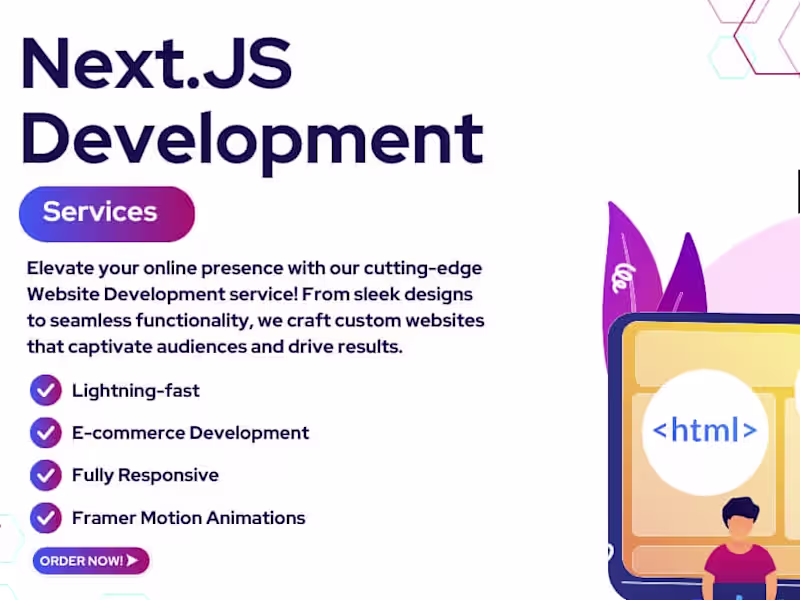 Cover image for I will build nextjs web apps with tailwindcss and framer motion