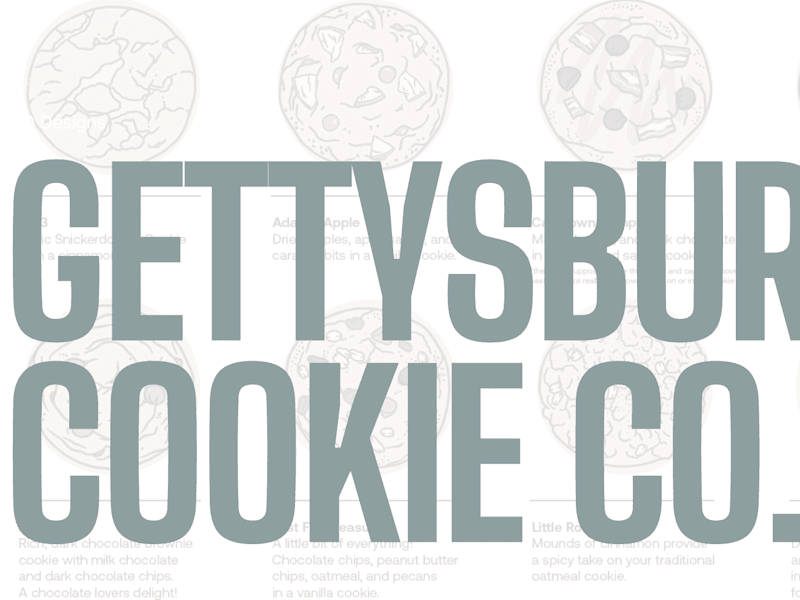 Cover image for Gettysburg Cookie Company Branding