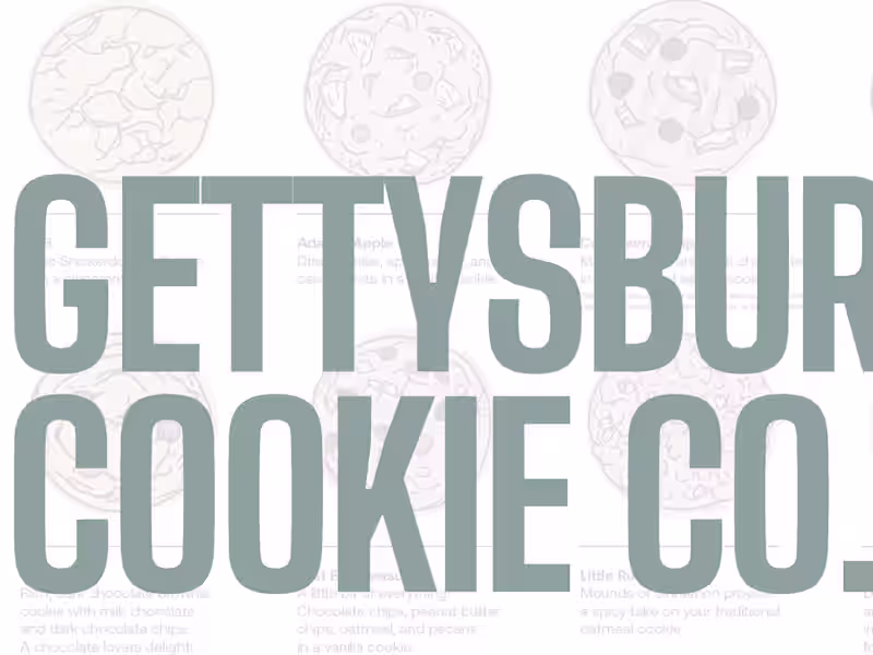 Cover image for Gettysburg Cookie Company Branding