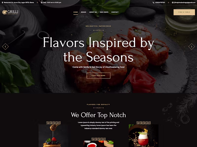 Cover image for Grilli - Restaurant