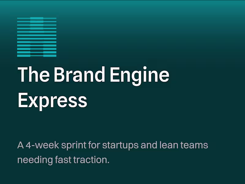Cover image for The Brand Engine Express (Strategy, Visual Identity, Social Kit)