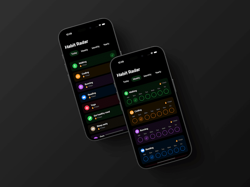 Cover image for Habit Radar: a habit tracking app built with SwiftUI