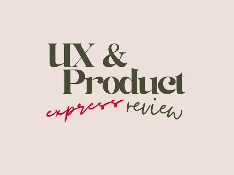 Cover image for UX & Product Express Review