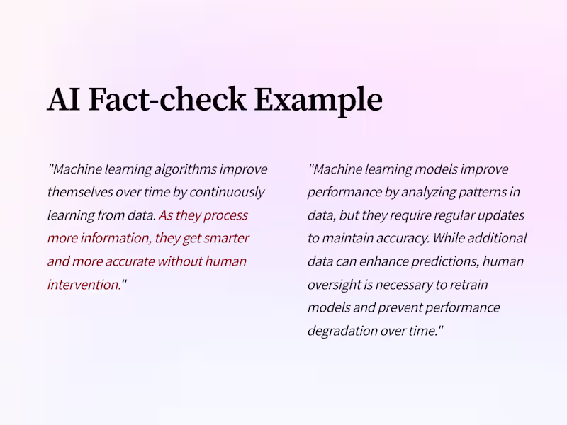 Cover image for AI Content Fact-Checking & Editing