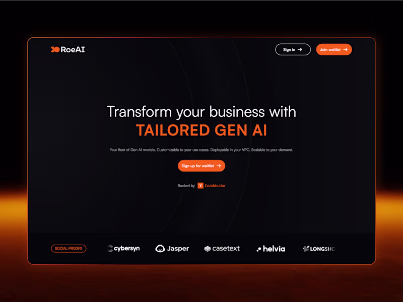 Cover image for Roe AI - Webflow Development