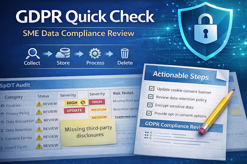 Cover image for GDPR Quick Check – SME Data Compliance Review
