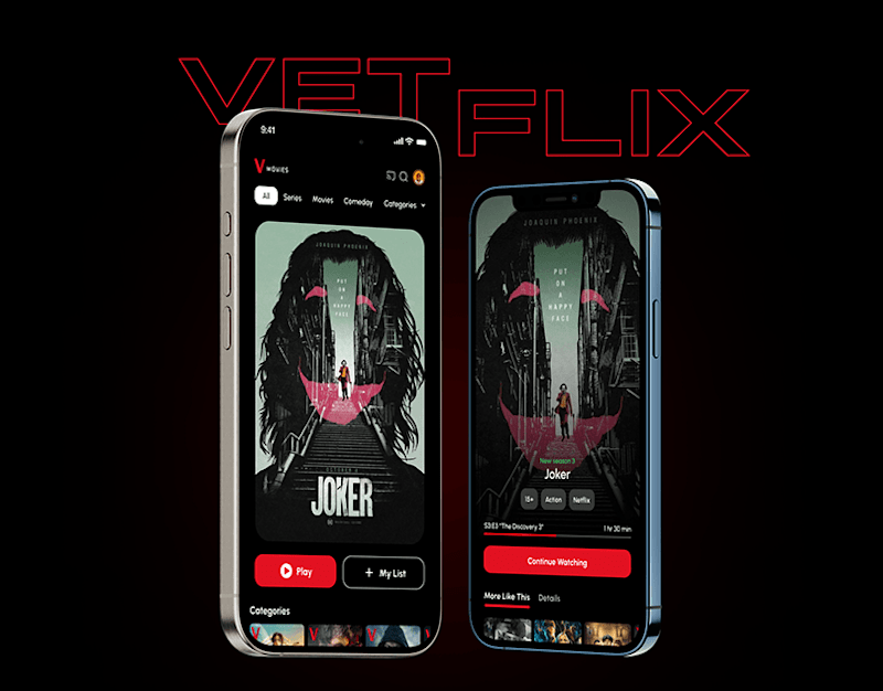 Cover image for Vetflix. Your Entertainment Hub :: Behance
