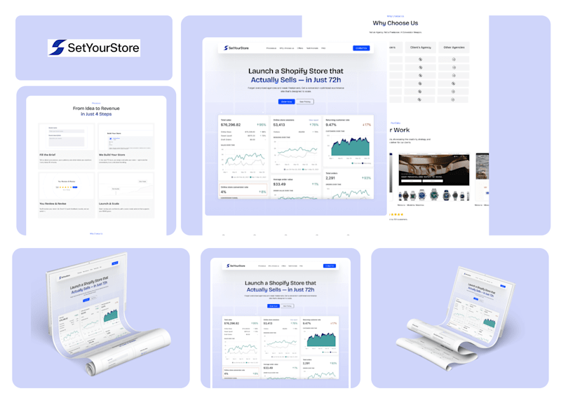 Cover image for Set Your Store Landing Page Design & Development