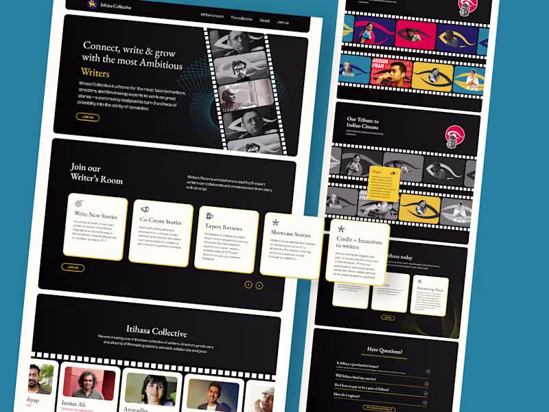 Cover image for Itihasa Collective - Website design + Development 