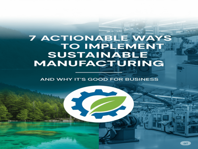 Cover image for Sustainable Manufacturing Strategies Guide