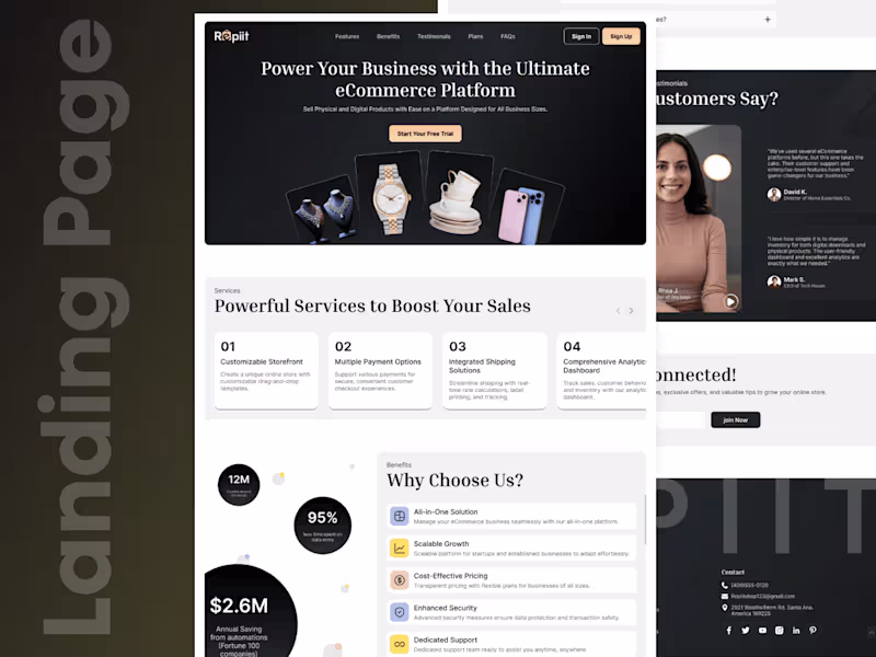 Cover image for Rappit eCommerce Landing Page