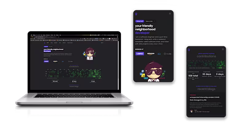 Cover image for Dark themed, SEO friendly: Nuxt Blog template