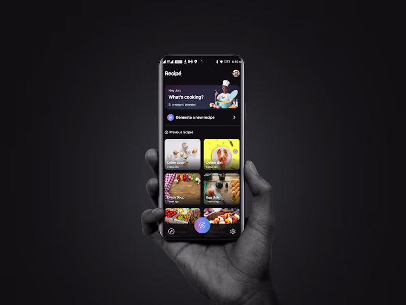 Cover image for Recipé – AI-Powered Recipe Generator
