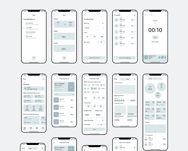 Cover image for Exo fitness app | An app UX design Case Study