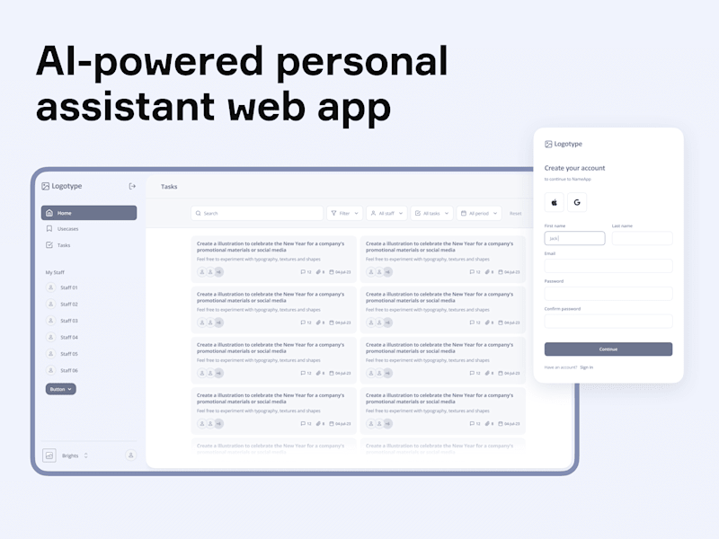 Cover image for AI-powered personal assistant web app