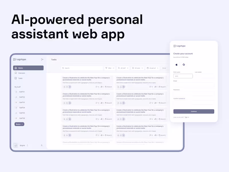 Cover image for AI-powered personal assistant web app
