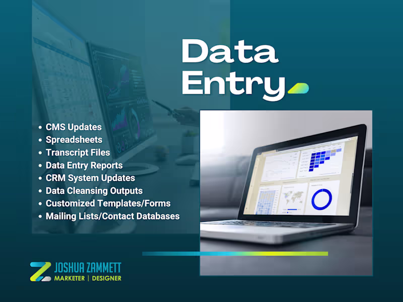 Cover image for Data Entry Services