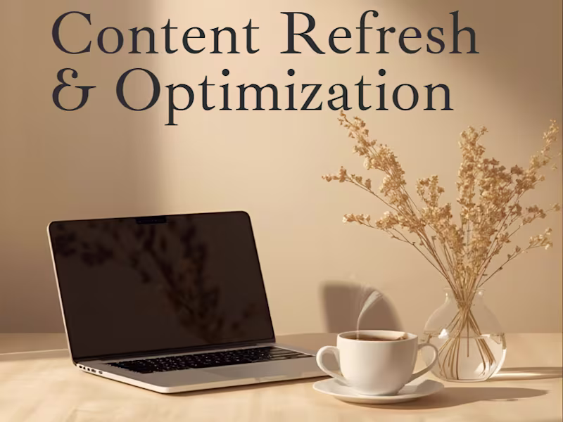 Cover image for Content Refresh & Optimization for Wellness + Lifestyle Brands