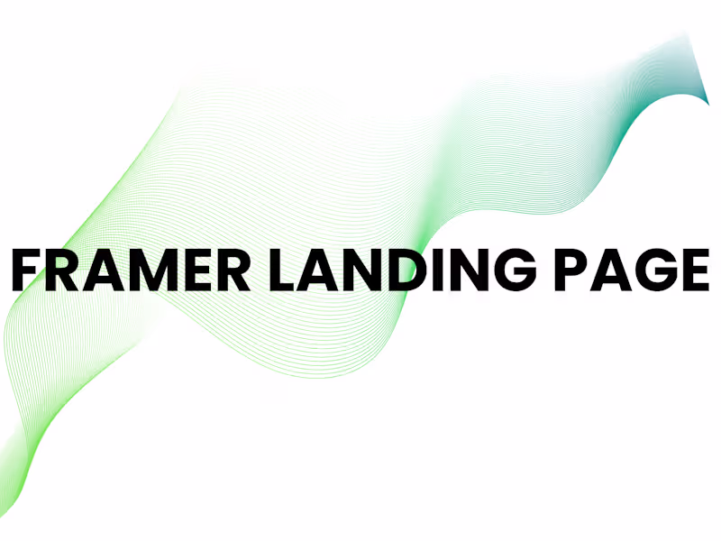 Cover image for high-performing Framer landing page for your Startup or SaaS.