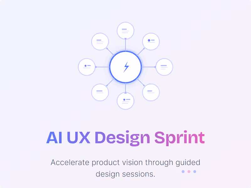 Cover image for AI UX Design Sprint