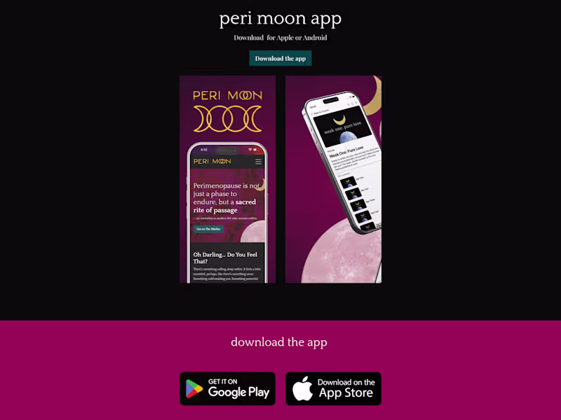 Cover image for Kajabi Branded Mobile App for peri moon
