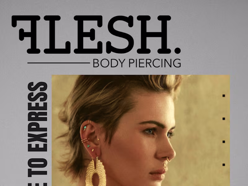 Cover image for Flesh. Body Piercing