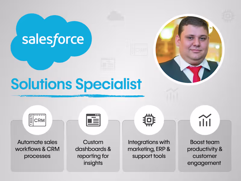 Cover image for Salesforce CRM Setup & Automation Consulting